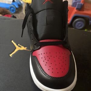 Jordan Black and Red Sneakers